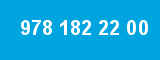 978 182 22 00 978 182 22 00